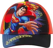 [Concept One] Superman Baseball Cap, Boy's Snapback Hat with Curved Brim