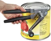 Crank Can Openers Manual,Heavy Duty Commercial Opener with Large, Black