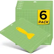 HTVRONT Standard Grip Cutting Mat for Cricut, 6 Pack Cutting Mat 12x12 for Cr...