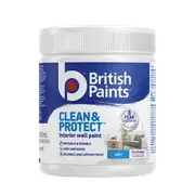 British Paints White Matt Clean and Protect Interior Paint - 500ml