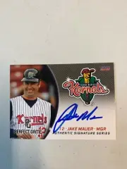 Jake Mauer 2015 Signed Cedar Rapids Kernels Team Card