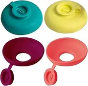 BEANPRECOY 4Pcs Drip Free Popsicle Holder Mess-Free Ice Pop Stick Holder Freeze Ice Popsicle Holders Food Grade Silicone Reusable No Drip Popsicle Holder Ice Cream Holder for Summer Days and Popsicle