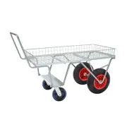 Rail Top Barrow - 4 Wheel - 1220 x 610mm (4ft x 2ft) With Brake