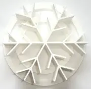 MINI SIZE SNOWFLAKE DESIGN CONCHA COOKIE CUTTER MEXICAN SWEET BREAD STAMP PR4888