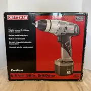 Craftsman 9.6 Volt Cordless 3/8” Drill Driver 11533 Brand New