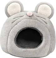 Abaodam Versatile Animal Bed Guinea Pig Habitat Chinchilla Nest Hamster Home Bed Windproof Cotton