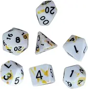 UPKOCH 7Pcs Irregular Dots Blood Dices Unique Dice for Role Playing Games for Home Parties Camping and Halloween Decor Lightweight Gaming Props