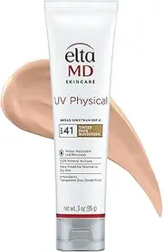 EltaMD UV Physical Broad-Spectrum SPF 41 For Unisex Sunscreen, 85 g (02578)