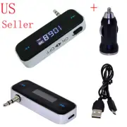 3.5mm FM Transmitter Radio Adapter for iPhone 5S/5C with Car Charger