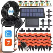 Wifi-compatibility Solar Power Timer Smart Drip Irrigation System Remote Control