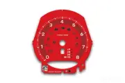 Porsche 991 718 Macan Gauge Face Tachometer 8000 RPM PDK Red with Black Ring
