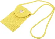 [GALPADA] Lightweight Straw Mobile Phone Bag Phone Wallet Bag Crossbody for Women Outdoor Girl Pouch Detail Workmanship