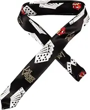 [SAFIGLE] Men Decorative Necktie Poker Pattern Print Tie for Parties and Festivals Skin-friendly and Breathable Design Fit for All Occasions