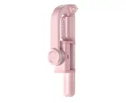 Bluetooth Folding Selfie Stick Tripod Integrated Mobile Phone Bluetooth Stand Stabilizer with Remote Control-Pink