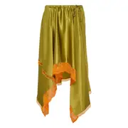 [Dries Van Noten] Satin Stretch Silk Skirt