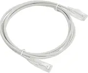 Cat6A Patch Net Cable, UTP 28AWG 10G Pure Bare Copper RJ45 Ethernet Cable, Ultra Thin, Hyper Super Flexible Slim Cord, Dia3.8mm, for Router, ADSL, Modem, Laptop, PC, TV, POE system, Printer (0.5m)