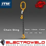 ITM 10mm Leg Chain Sling 1m 2m 3m 6m Clevis Grab Safety Hook 3 Ton TM9801-10030