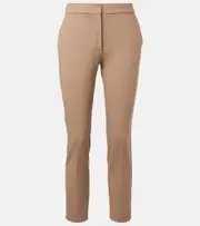 [Max Mara] Max Mara Pegno cropped jersey pants UK 16 brown