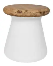 Safavieh Button Indoor/Outdoor Modern Concrete Round 18.1in Accent Table