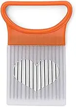 Shrendders & Slicers Tomato Onion Vegetables Slicer Cutting Aid Holder Guide Slicing Cutter Safe Fork Kitchen Gadget Accessories,Orange