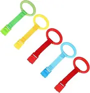 GARVALON Nursery Pull Rings Rings for Boys and Girls Infant Bed Pull Ring Safe Rounded Edges