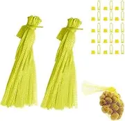 EBOCACB 100pcs Egg Hatching Bags Strong Stretchable Plastic 15 inch Mesh Bag Reusable for Vegetables Fruits Toys