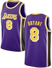 Basketball Jersey No.24 K-obe Polyester Sportswear Sleeveless for Fans #8 B-ryant K-obe Men’s Basketball Jerseys 100% Polyester 24# 8# Fans Version Uniform Quick Drying Soft