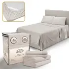 King Size Sheets Set Cooling - Luxury Hotel Sheets - Soft Bed Sheets with Ela...
