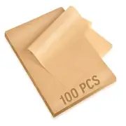 100Pcs Parchment Paper Sheets, 9x13 In Unbleached Parchment Paper for Baking