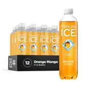 Sparkling Ice Orange Mango Sparkling Water Zero Sugar Flavored Water Vitamins