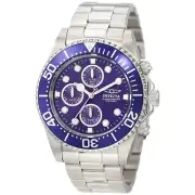 Invicta Men's 1769 Pro Diver Chronograph Stainless Steel Blue Dial Watch