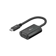 Goobay 20cm USB-C to VGA Adapter Connector (Black)