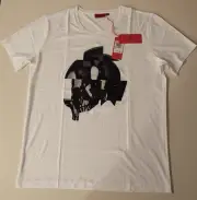 Hugo Boss Red Lebel Designer Modern Fit White Tee T-shirt Dull XL