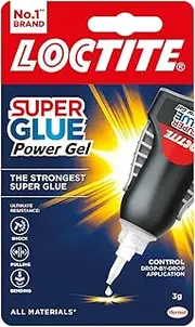 Loctite Super Glue Power Gel, Flexible Super Glue Gel, Superglue with Non-Drip Formula for Vertical Applications, Clear Glue with Precise Nozzle, 1 x 4g