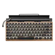 Retro Typewriter Keyboard Wireless Bluetooth Mechanical Keyboards 83 Keys USA