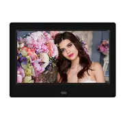 7 Inch HD Digital Photo Frame 800x480 LED Smart Electronic Photo Album LCD Photo Frame with Remote Black