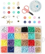 [Generic] 24 Lattices Polymer Clay Beads Spacers Loose DIY Bracelets Anklets