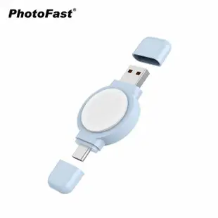 【Photofast】SPIN Charge Apple Watch 手錶磁吸雙頭無線充電器(USB-A/Type-C)