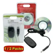 2Pack Wireless USB Gaming Receiver Adapter For Microsoft Xbox 360 Controllers PC
