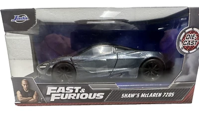 Jada Toys Fast & Furious Shaw's McLaren 7Z05 1:32 Die Cast Release 2021