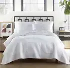 City Scene Quilt Set, King, White NEW FREE SHIPPING‼️