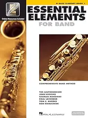 Hal Leonard Essential Elements for Band Bb Bass Clarinet Book 1 with EEI, White/Brown