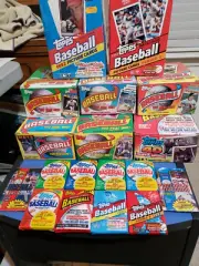 7 Unopened Topps Baseball Packs (More Tnan 100 Cards) From Mid-80s/Early 90s