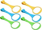 COOLHIYA Crib Hanging Pull Rings Toddler Walking Safety Rings Set of 6 for Arm Strength Balance Improvement