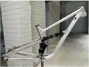 Mountain Bike Suspension Frame 26/27.5/29er MTB Frame 14.5''/16.5''/18'' Thru Axle 148mm Boost Frame Disc Brake Aluminium Alloy Frame DH/XC/AM Silver (Size : 26 * 18'')