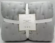 Pottery Barn Teen Amelia Tencel TWIN Quilt ~ Gray Mist