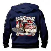 Truckies United Hoodie with Big Rig Zip Pull
