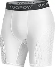 [KOOPOW] Youth Baseball Sliding Shorts with Cup Pocket for Baseball, Football, Lacrosse, Hockey