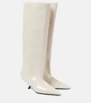 [Toteme] Toteme Patent leather knee-high boots AU 4 white