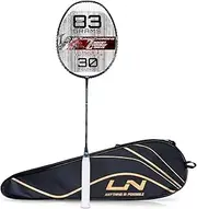 Li-Ning Turbo Charging Z Combat Carbon Fibre Strung Badminton Racket with Full Racket Cover